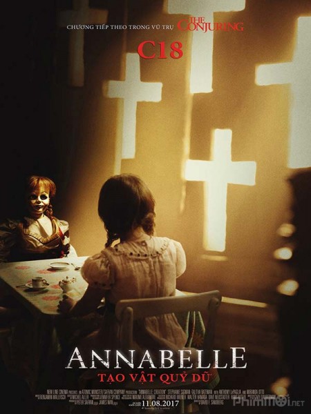 Búp Bê Ma Ám 2: Tạo Vật Quỷ Dữ Annabelle 2: Creation.Diễn Viên: Aurora Perrineau,Jaden Piner,Jill Marie Jones