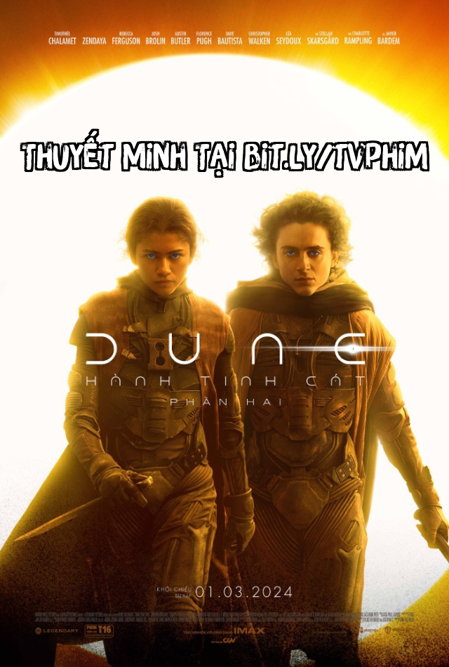 Hành Tinh Cát Phần 2 Dune Part 2.Diễn Viên: Mitch Ryan,Alessandro Bianchi