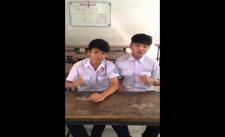 phát sốt - 2 học sinh gõ Bo và hát nhạc chế làm chao đảo cộng đồng mạng