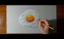 Vẽ tranh siêu thực, vẽ trái trứng opla, quá đỉnh @@