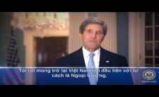 Ngoại trưởng Mỹ John Kerry nói tiếng Việt khi chuẩn bị đến thăm VN