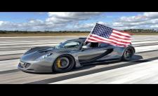 Ồng hoàng tốc độ Bugatti veyron đã bị đánh bại :) Hennessey Venom 435.31 km/h
