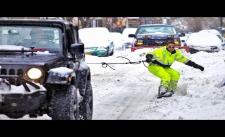 Trượt tuyết trên đường phố New York - Tại sao không?