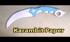 Làm karambit bằng giấy đơn giản